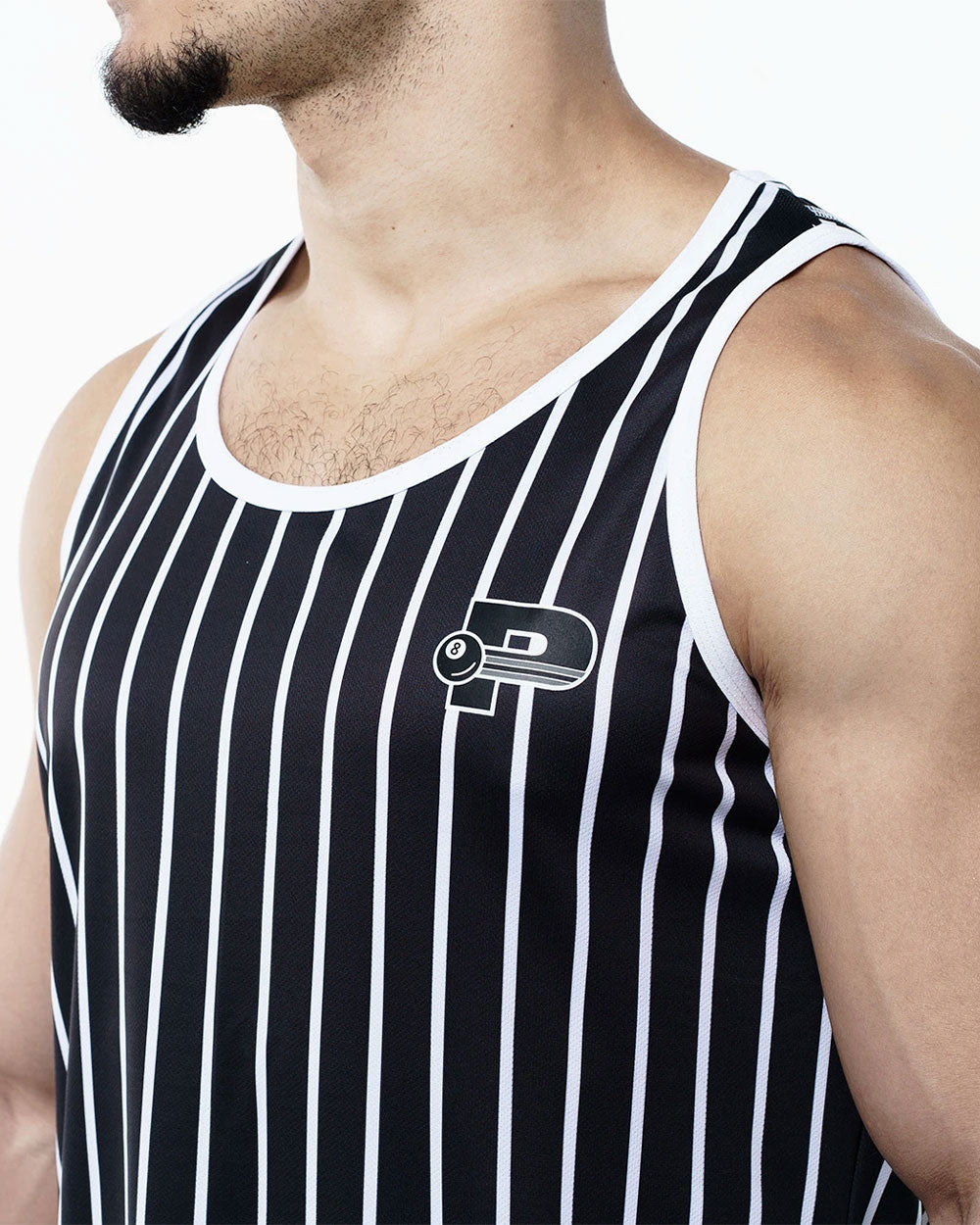 Black Striped Tank Top