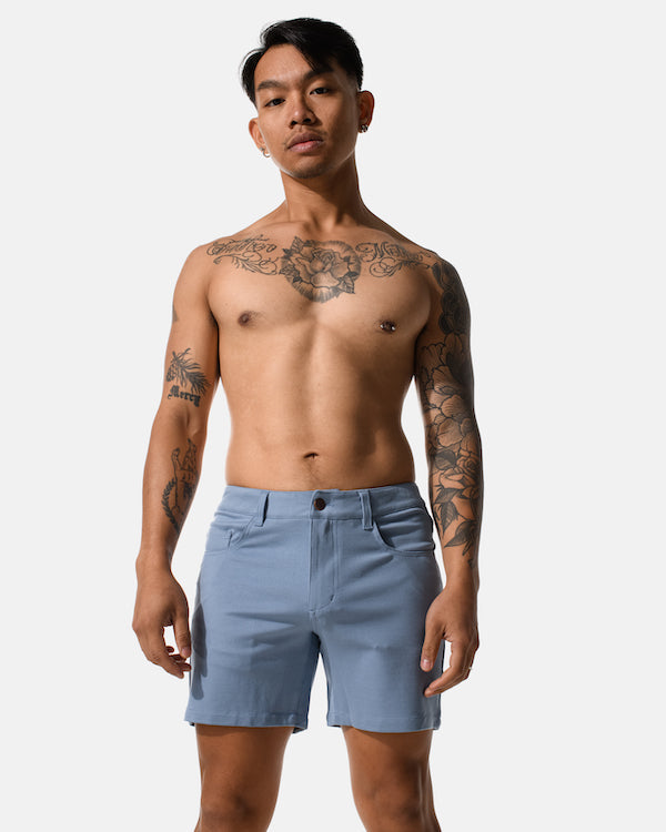 Ithaca Resort Shorts - Denim Blue
