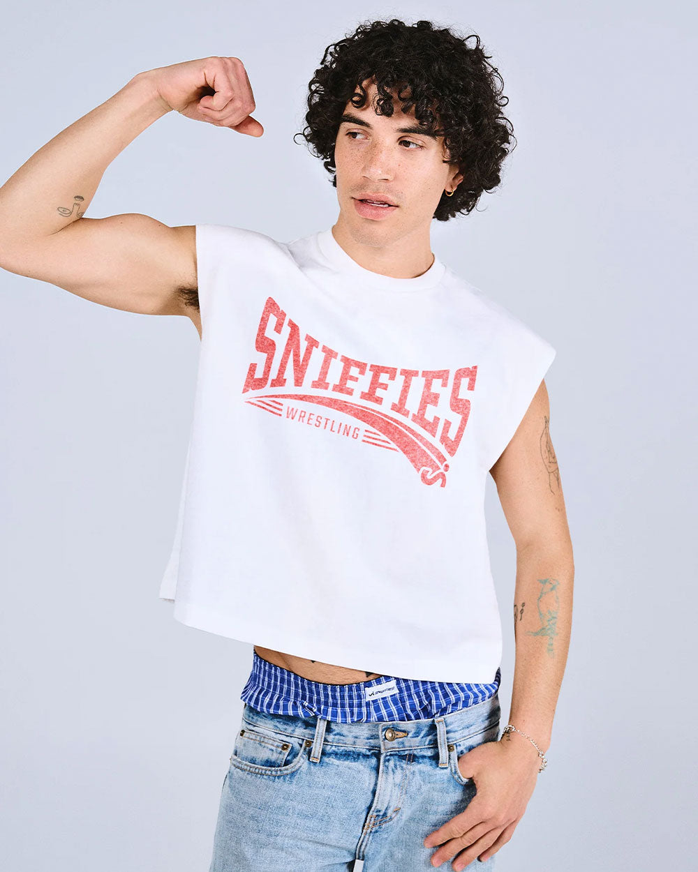 Wrestling Box Fit Crop Tank